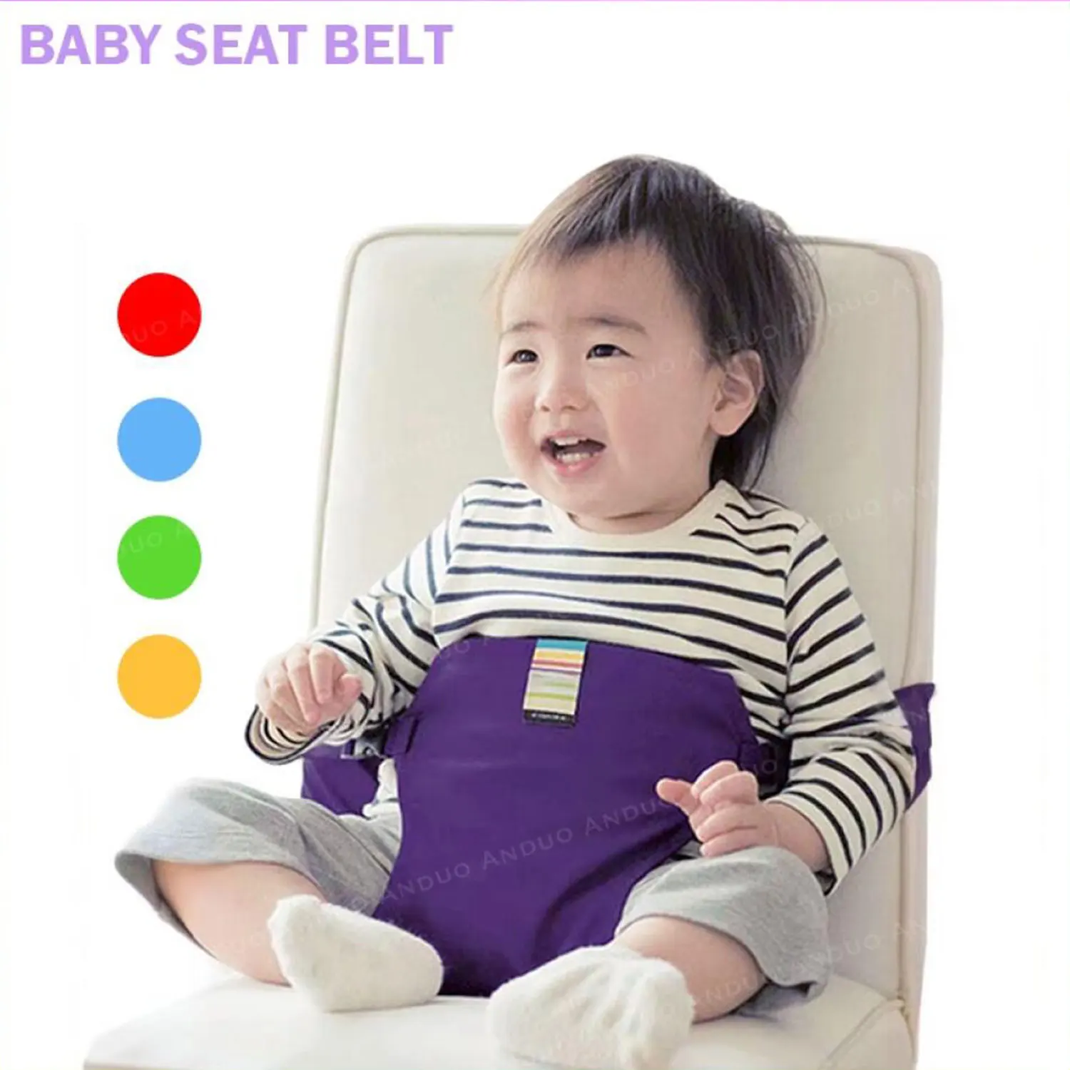 Baby Meal Strap Portable Child Seat Harness Prevent from Falling Foldable Storage