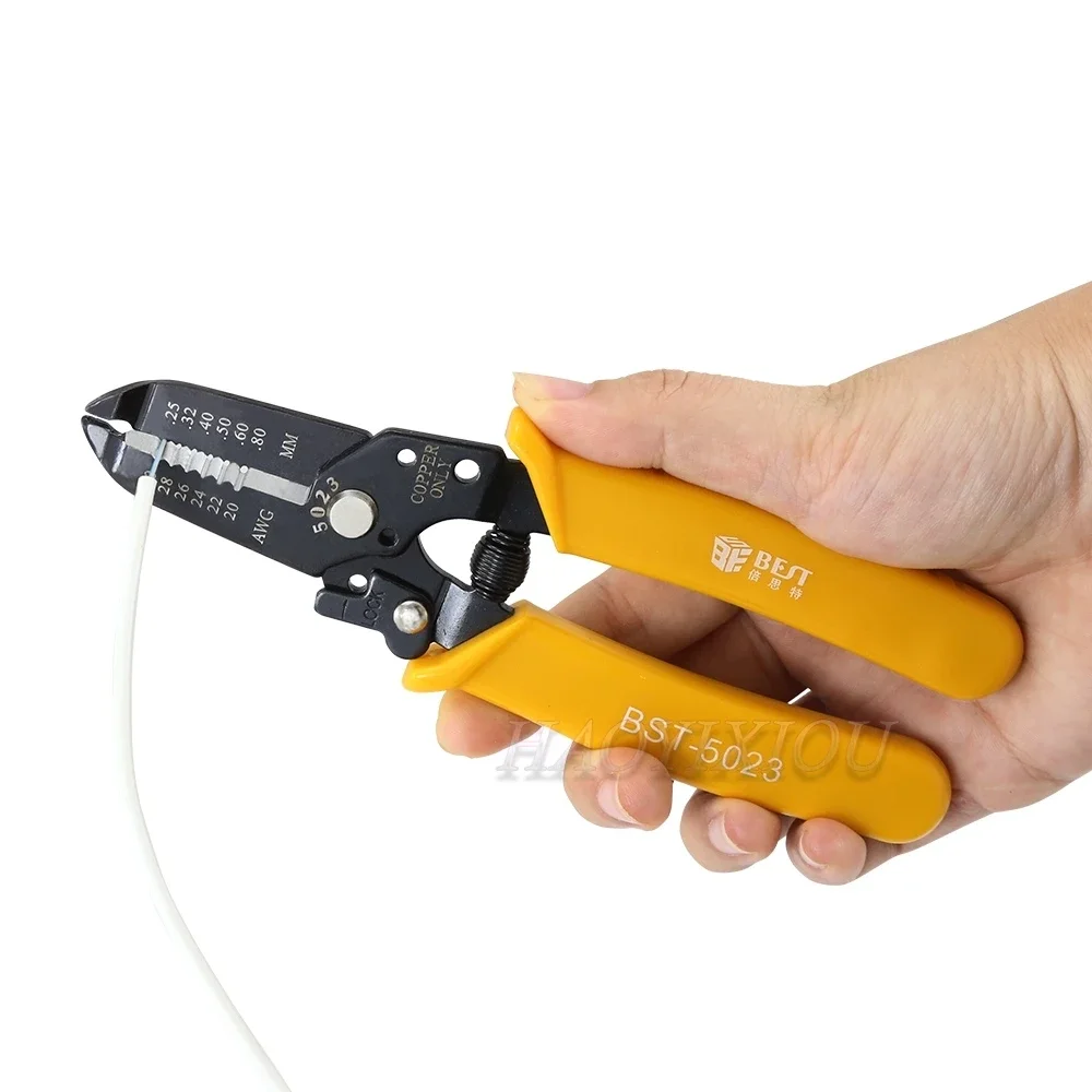BST-5023 Wire stripper hand tools Multi-function cable stripping clamp for Cable stripping and cutting 4