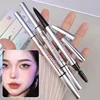 Waterproof Double Head Eyebrow Pencil Lasting Easy To Color No Blooming Ultra Fine Rotatable Eye Brow Pen Eyes Makeup Cosmetics 6