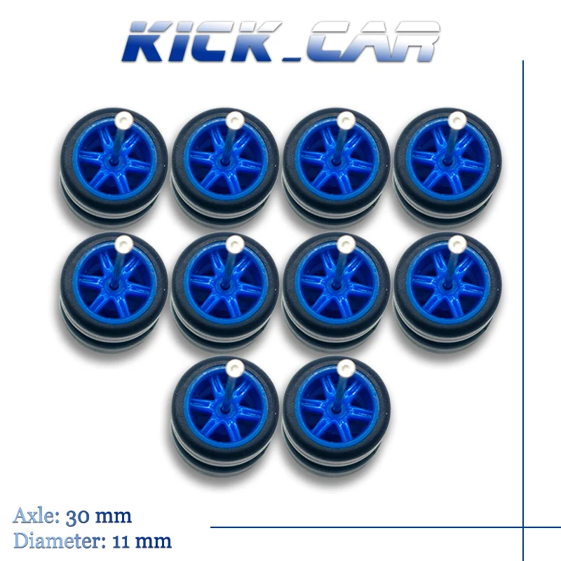 1/64 Wheels Tires Navy Blue set for VDiecast Model Cars Collection Toy for Hot Wheels Hobby Modified Parts 5 set/pack