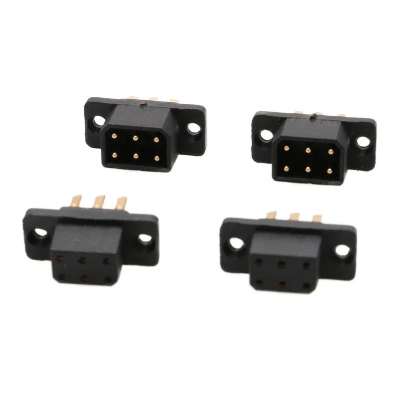 5Pairs MX6 MX10 Pins VTOL Servo Anschlüsse Fast Connect Männlich Weiblich Stecker Modell Zubehör Ruder Adapter für RC Turbojet Drone – Detail 2