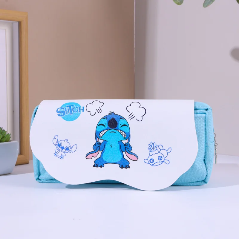 클라우드 스타일 필통, 대용량 더블 레이어 필통, 스티치 필통, 귀여운 학생 인스타그램 스타일 수납 가방