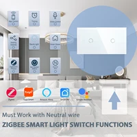 BSEED Zigbee Smart Switch Double 1/2/3Gang 1/2/3Way Wireless Light Switch Support Tuya Google Home App Alexa Voice Control - Image 2