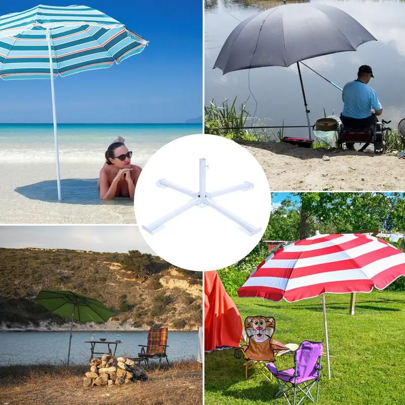 

Easy to use cross folding umbrella stand Floor umbrella base Outdoor umbrella accessories Sturdy park quad umbrella stand