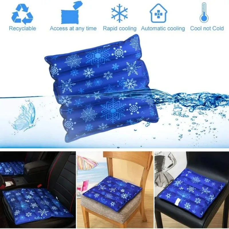 Tappetino Rinfrescante Ad Acqua: Cuscino Di Ghiello Multiuso Per Sedia, Auto E Bambini - #1 - 3