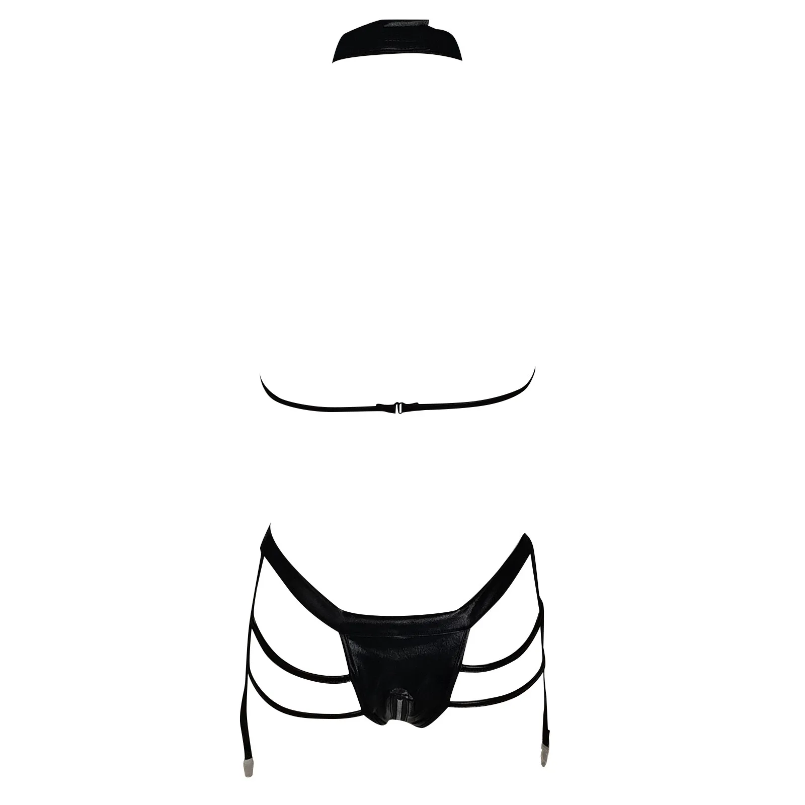Sexy Lingerie Mesh Leather Bodysuit Women Open Crotch Underwear Latex Crotchless Teddy Body Femme Below Zipper Exotic Costumes women underwear sexy lingerie