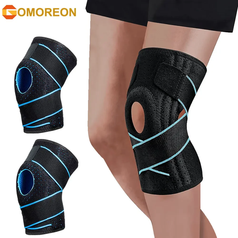 

Knee Brace with Side Stabilizers for Meniscus Tear Knee Pain ACL MCL Injury Recovery Adjustable Knee Support Men and Women