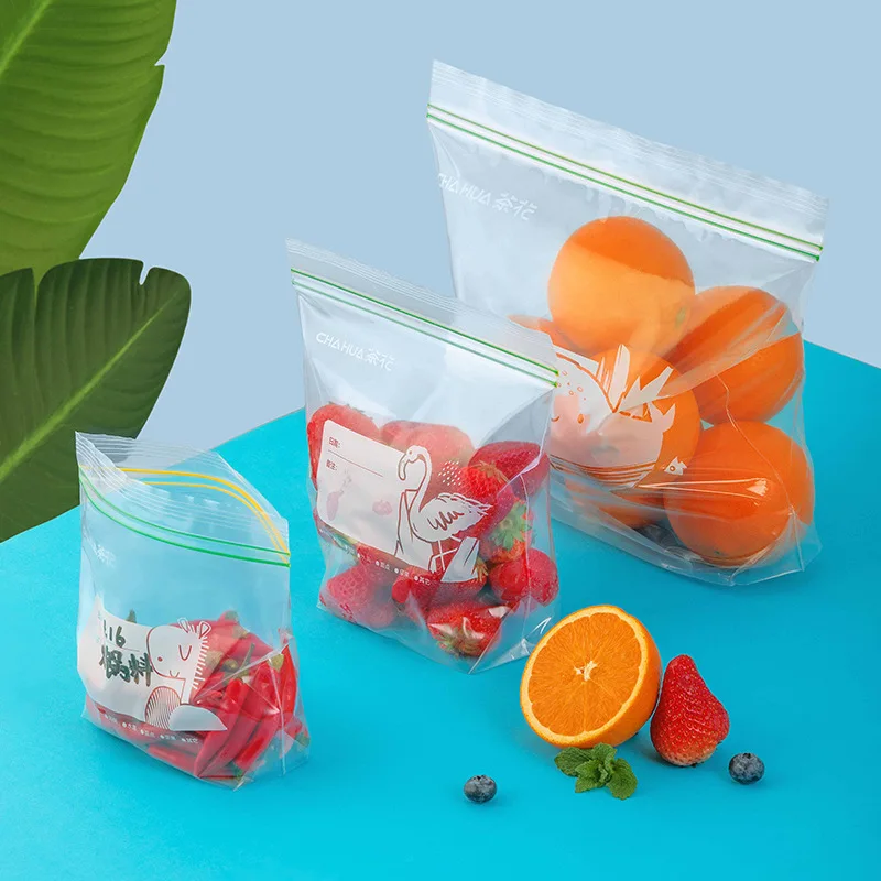 

CHAHUA Food Sealing Zipper Bags Vacuum Sealer Piece Durable Leak-Proof Freezer Fruit Vegetable Kitchen Food Storage Organizer