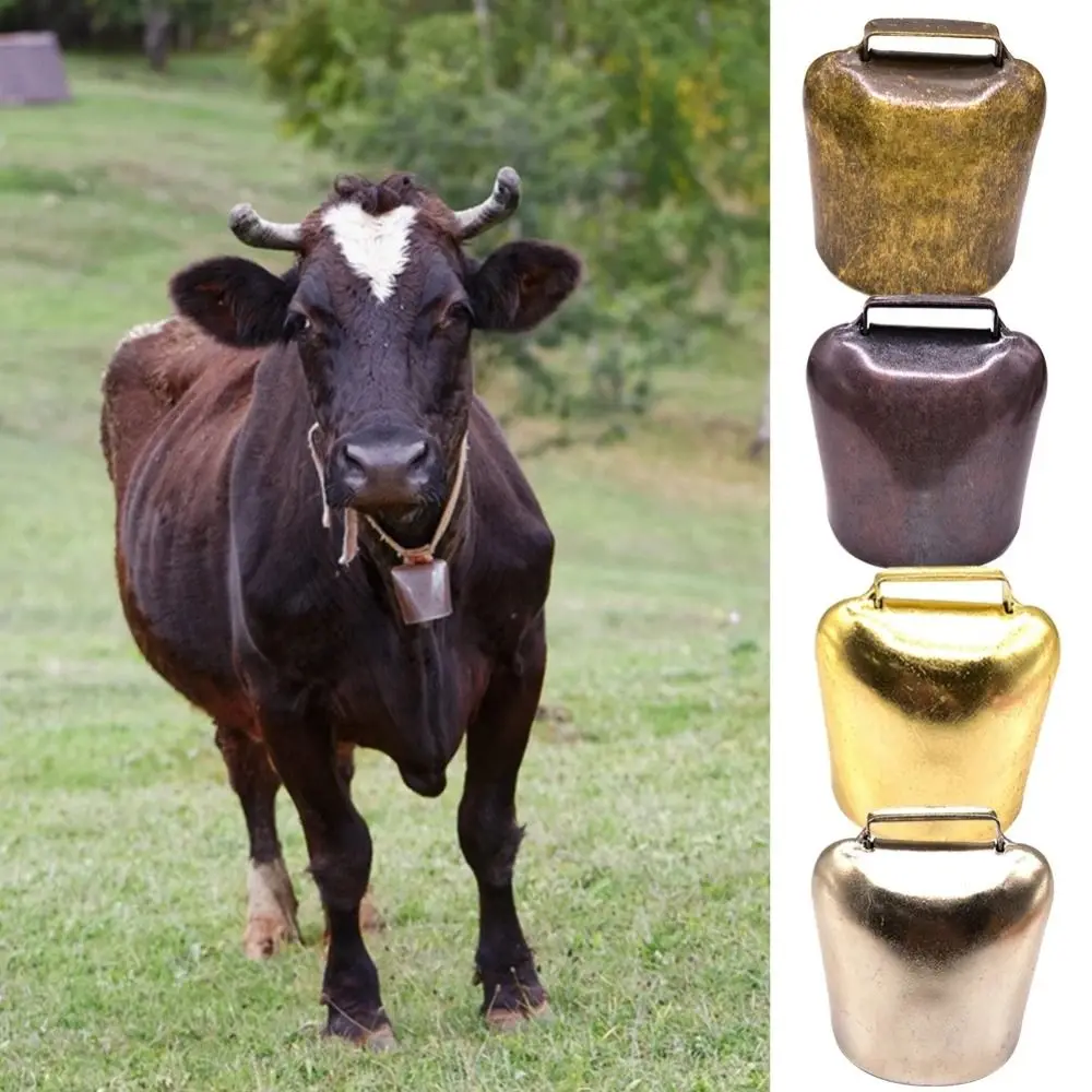 Accessori per animali domestici per feste di festival Forniture per animali da fattoria Anti smarrimento Campana in rame fai-da-te Campana di apertura Pendenti con campana per pascolo - immagine 3