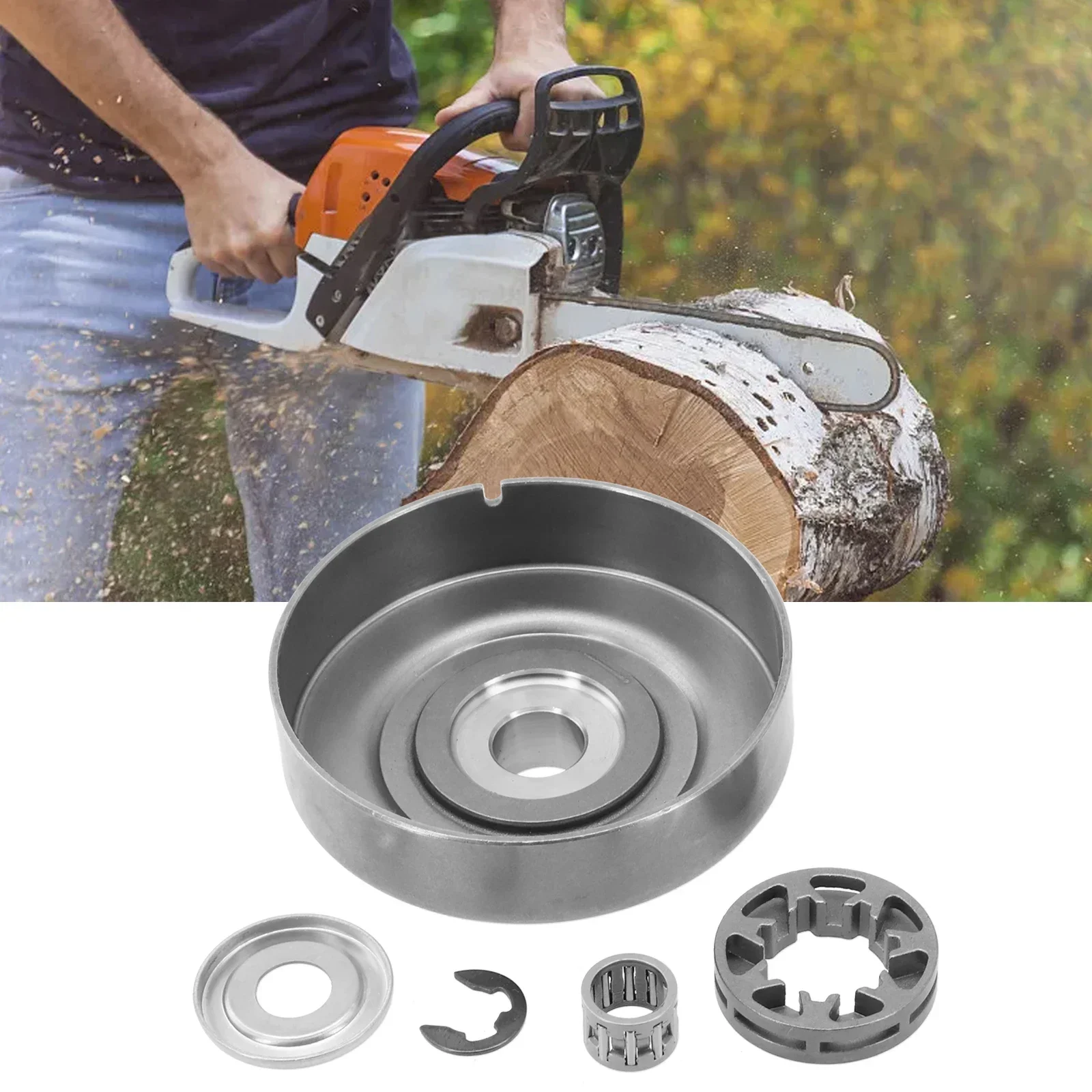 Kit De Piñón De Llanta Para Motosierra Stihl 024, MS240, MS260, MS261, MS270, MS271 - 4 Piezas