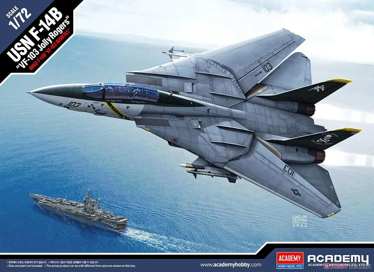 

Academy Hobby 12578 1/72 USN F-14B Tomcat `VF-103 Jolly Rogers` (Plastic model)