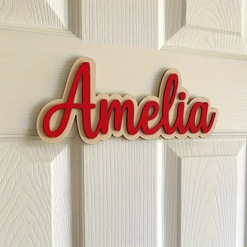 Custom Wooden Name Sign 1