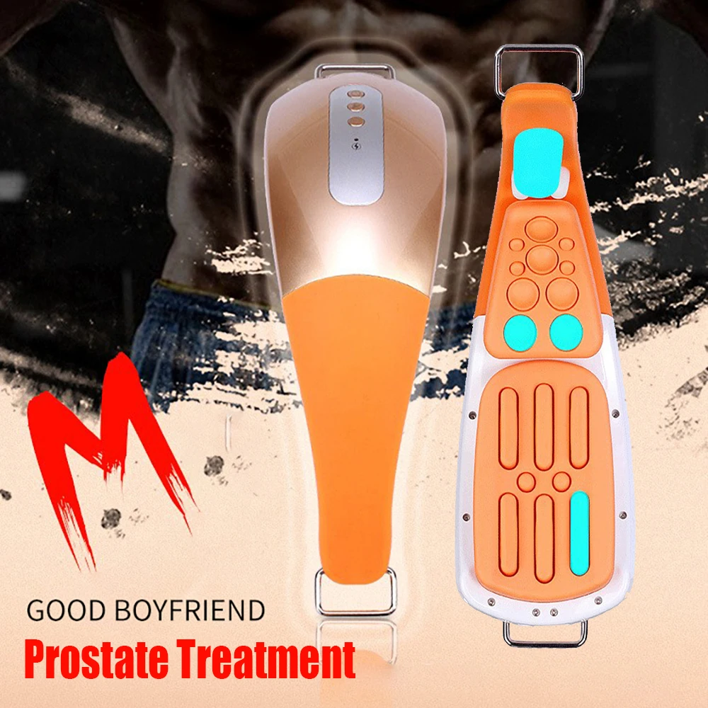 

Prostate Massager Treatment Apparatus Magnet Heating Prostate Therapy Machine Testicle Stimulation Exercise Instrument for Men