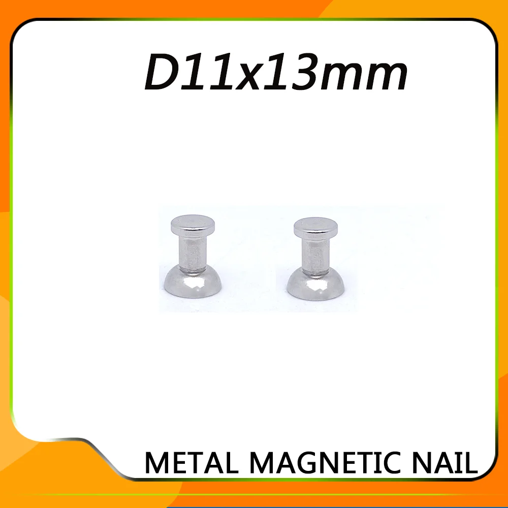 금속 자석 손톱 D11x13 강한 자석 손톱 D12x16 mm 냉장고 페이스트 화이트 보드 사무실 강력한 자석 압정 D11*13
