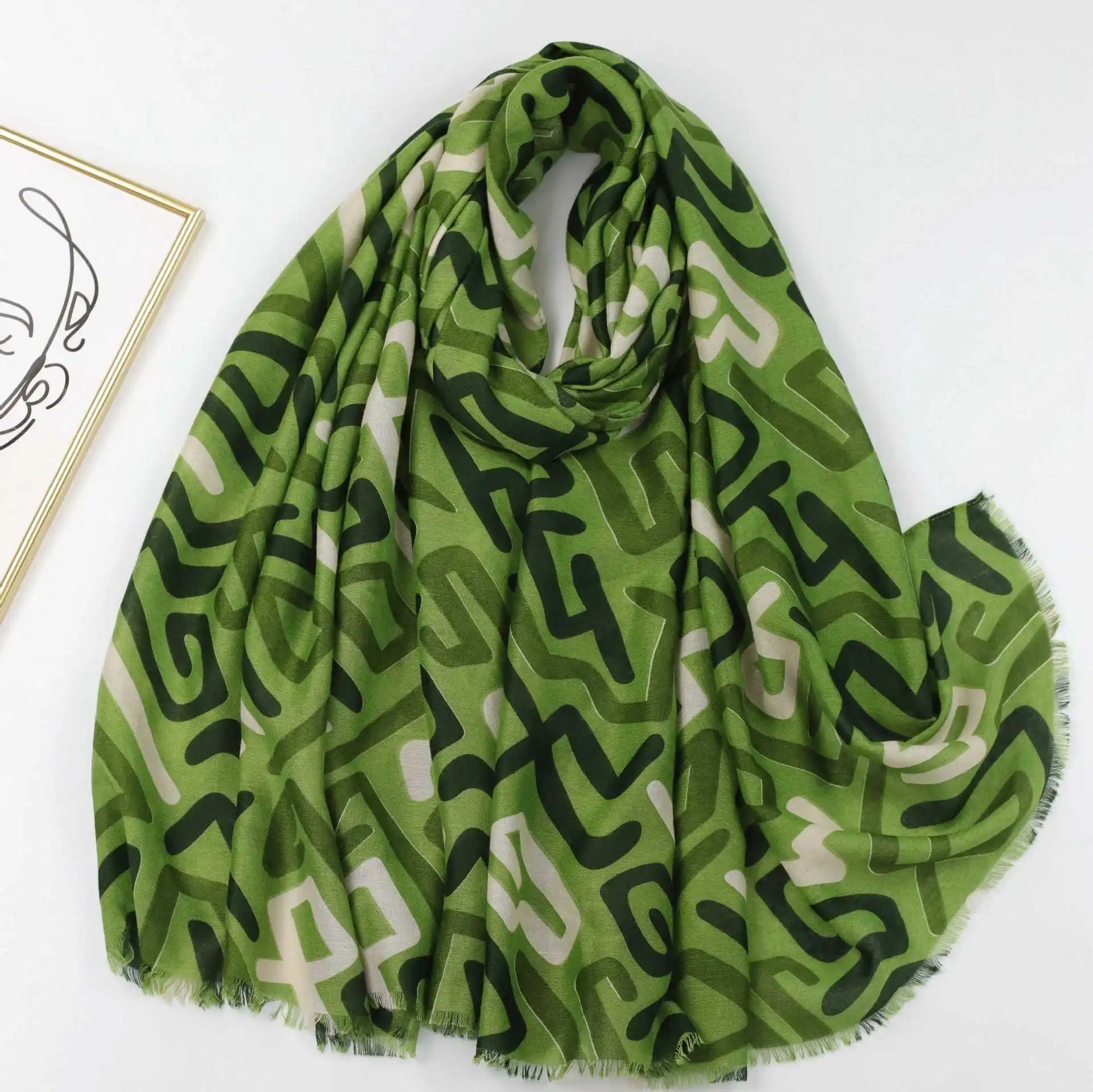 2023-fashion-winter-curve-print-fringe-scarf-shawls-long-women-cotton-geometry-pattern-scarves-hijab-wrap-6-color-free-shipping