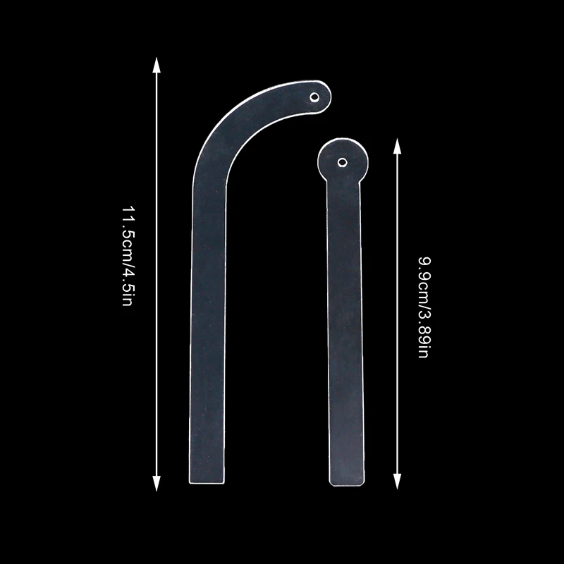 5*Transparent Acrylic Earring Try On Stick Forecast Shop Special Tool Ear Stud Jewelry Trial Display Holder Rack for Live Stream