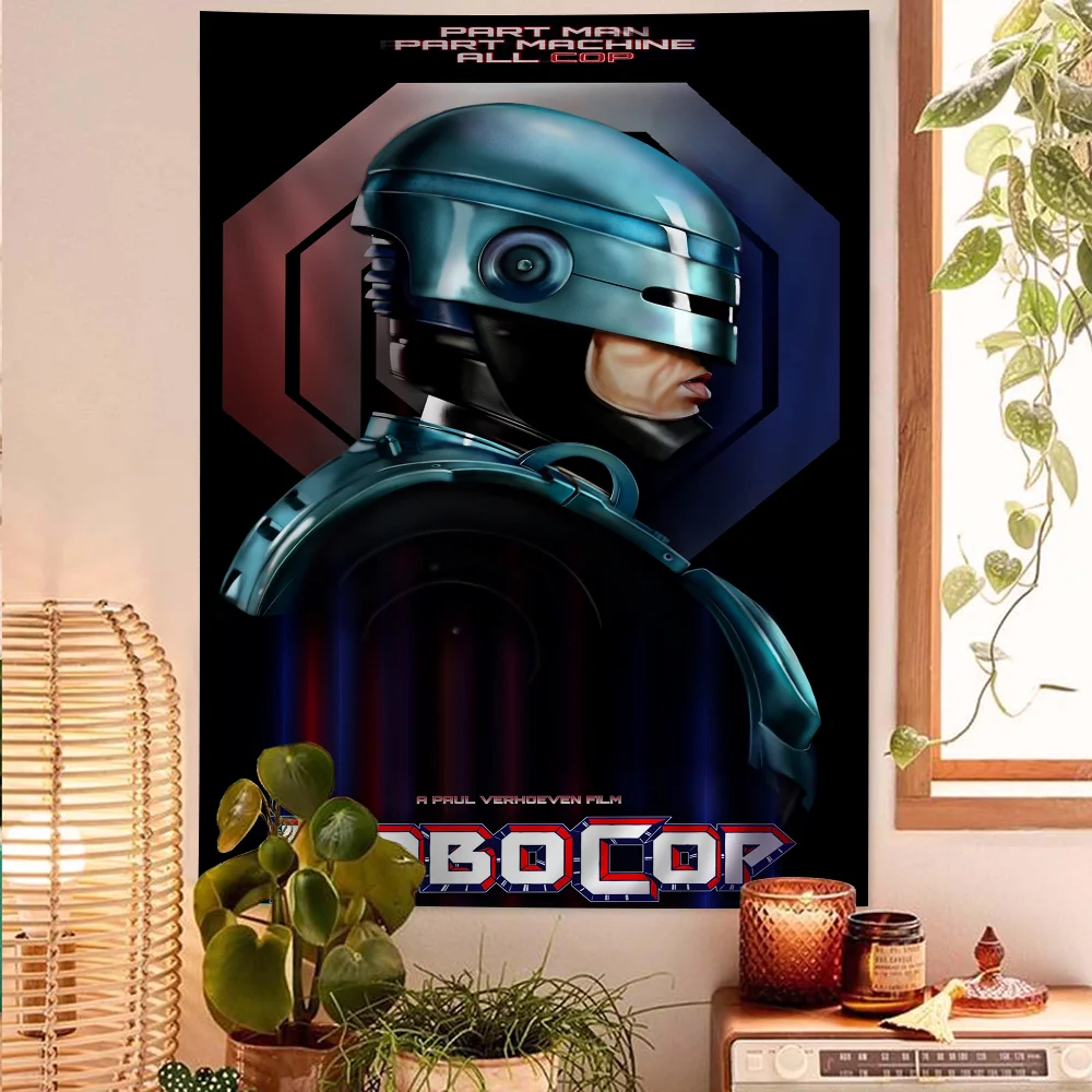Old Film Robocop Hippie Wall Hanging Tapestries Bohemian Wall Tapestries Mandala INS Home Decor