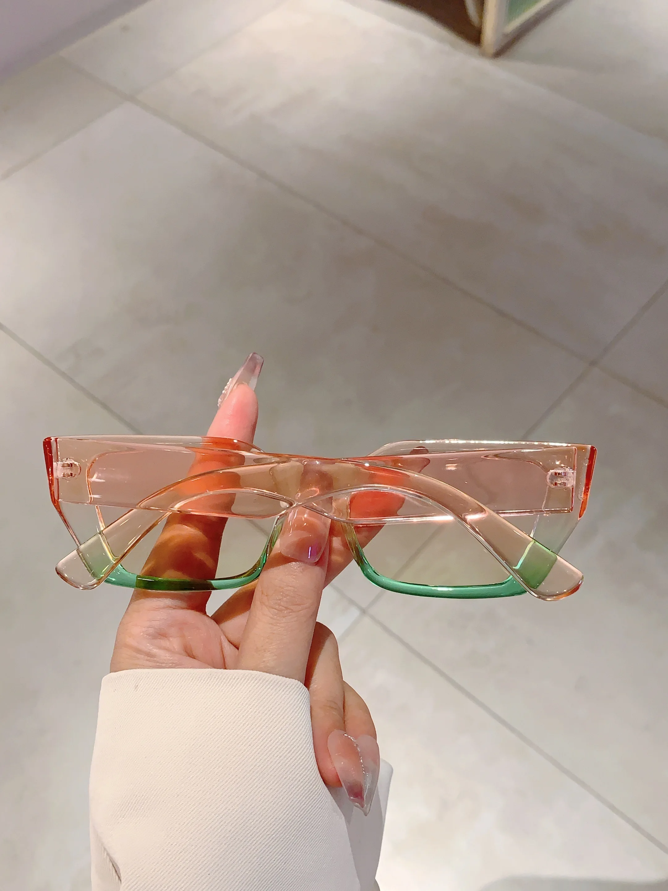 Kammpt schicke Katzenauge Trends schattiert mehrfarbige Damen marke Sonnenbrille Modestil Leopard Strand Sonnenbrille für Damen – Detail 13