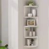 Corner Shelf - 5/2-Tier Corner Floating ShelvesWall Easy Assemble Wall Corner Shelves Bedrooms Living Room Decorations Bookcase 4