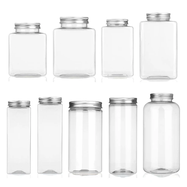 Clear Airtight Food Storage Container Clear Kitchen Pantry Storage Canisters  Bottles Dry Food Sealed Cans For Cereal Flour Sugar - AliExpress