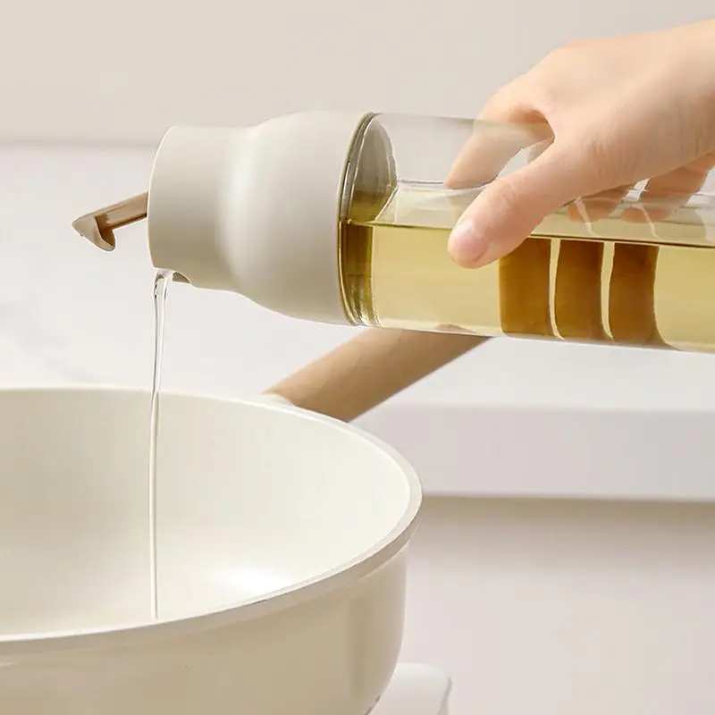 

Clear Olive Oil Bottle Automatic opening Oil Bottle Kitchen Oil Dispenser Kitchen Utensils Oil Bottle For Oils Sauces Vinegar