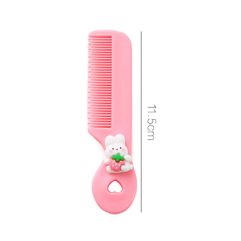 Hair Brush Comb Baby Hair Brush Comb Smooth Handle Cartoon Maternal Daily Care Toddler's Head Comb Portable Color Hair Care Round Head