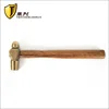 Nail Hammer, Copper Hammer, Hand Hammer, Wooden Handle, Round Head Hammer, Explosion-proof, Safe, and Sparkless Hand 1P-3P 3