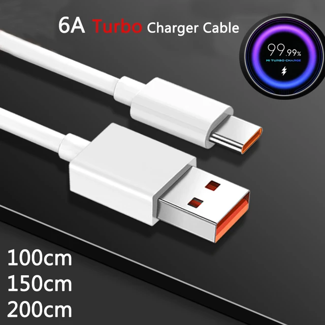 Xiaomi-Câble USB Type-C d'origine, Charge rapide turbo, Tipo C