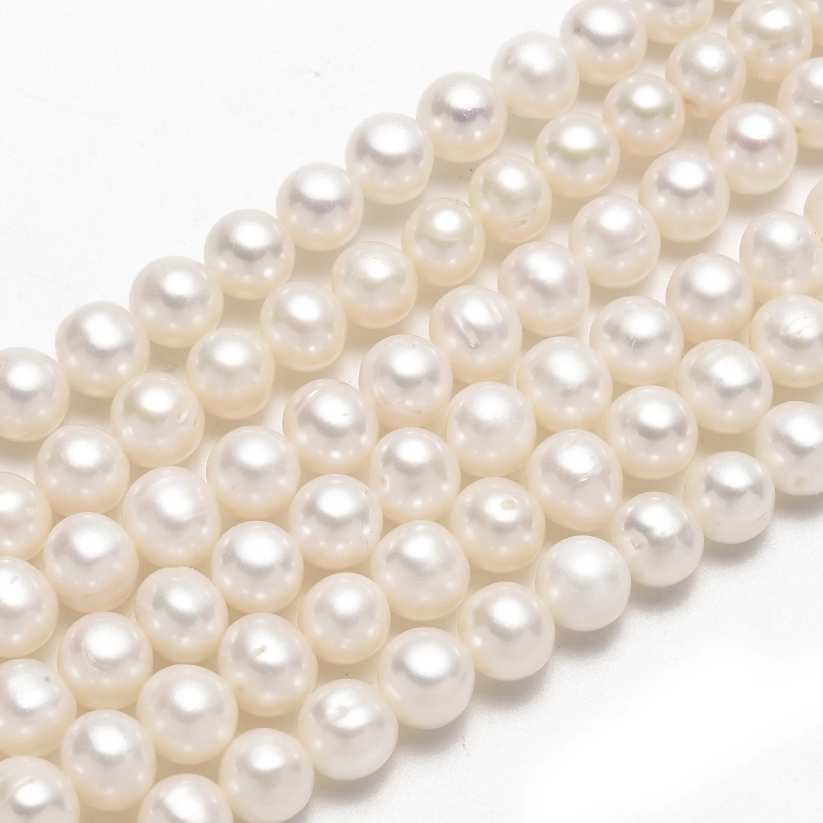 

3~10mm Natural Cultured Freshwater Pearl Beads Grade A Loose Beads Potato Shape White Color For Necklace Bracelet Jewelry Making