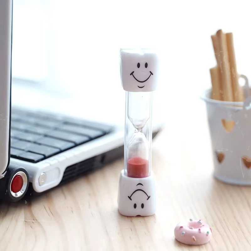 Sand Timer Liquid Hourglass Timer Colored Hourglass Smiling Face Tooth Brushing 30S/1/2/3/5/10Minutes