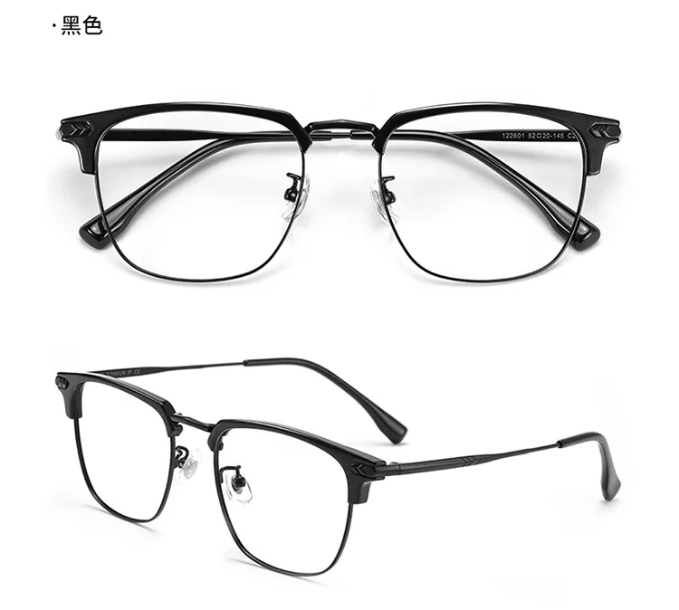 Transparente Computer Brille Metall Rahmen Frauen Männer Anti Blau Licht Platz Brillen Blockieren Gläser Optische Spektakel Brillen – Detail 11