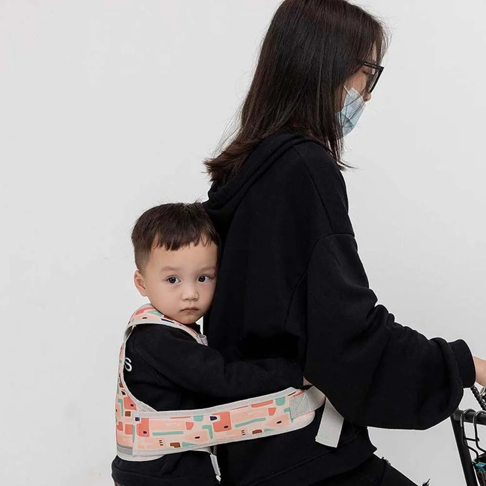 복합 스펀지 오토바이 시트 베스트 스트랩 옥스포드 천 조절 가능한 안전 시트 하네스 통기성 편리한 가슴 안전 벨트
