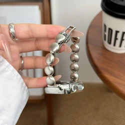 Elegant Minimalist Metal Beaded Watch Band - 42 44 45 46 49mm (Starlight)