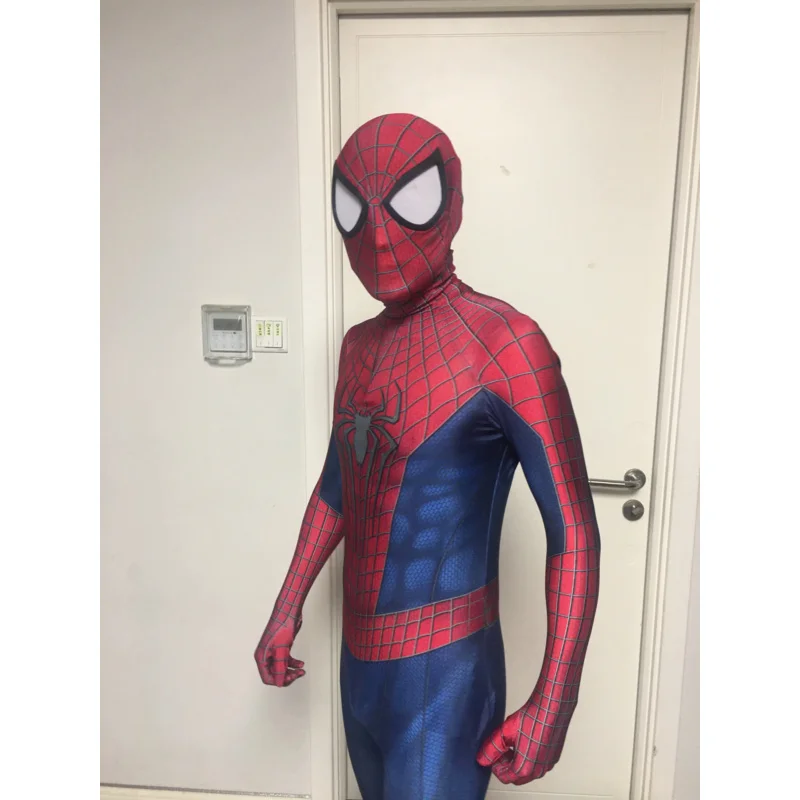 

Halloween Costume for Adults and Children, TASM 2 Superhero Zentai Suit, Full Party Jumpsuit