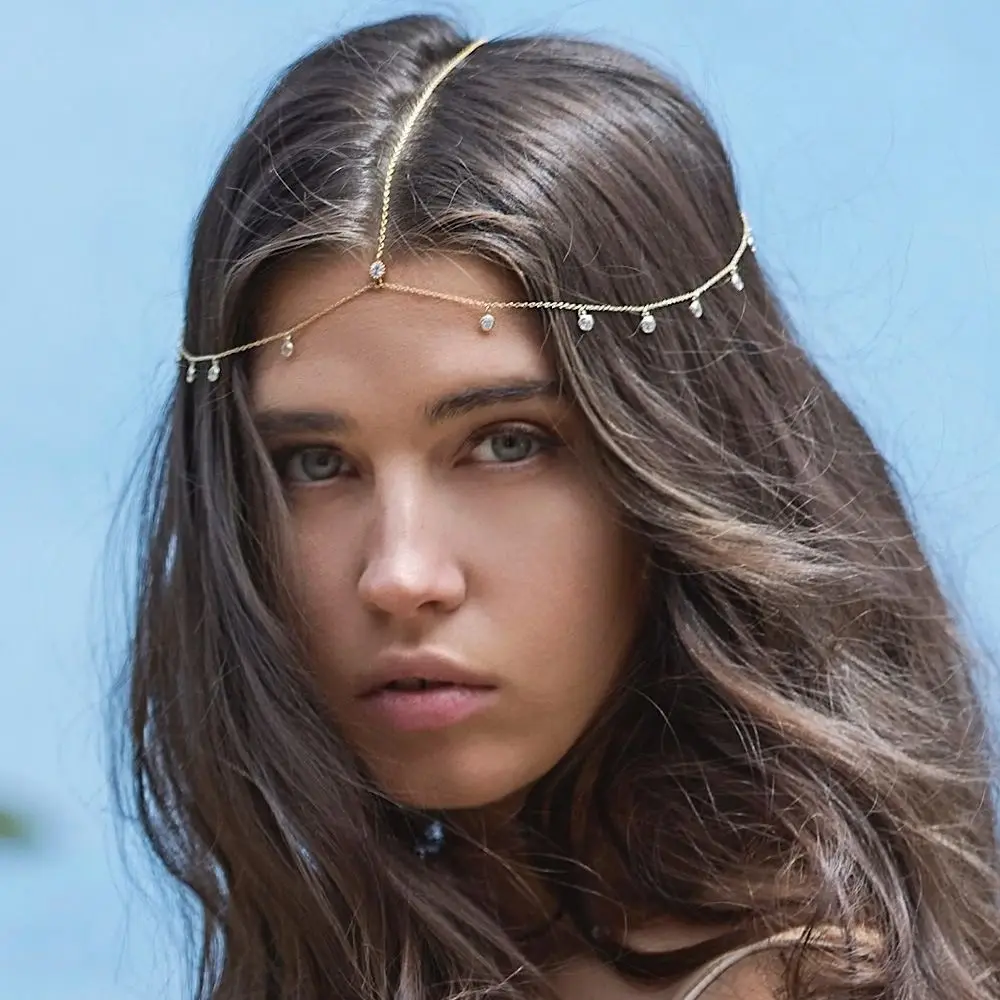 

New Hair Jewelry Metal Women Headpiece Head Chain Bohemia Headband Boho Headdress