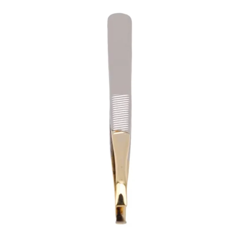 1PCS High Quality Make Up Tools Pliers Eyebrow Tweezer Stainless Steel Slant Tip Eyes Tweezer Clip For Face Hair Removal 6