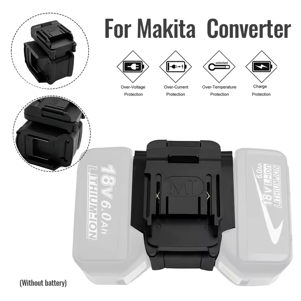 1-4Pcs 배터리 어댑터 변환기 Makita 18V 리튬 이온 배터리 BL1830 어댑터 전동 공구 액세서리 용 2in1 배터리 케이스