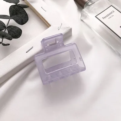 2022 New Claw Clip for Women Tough Colorful Plastic Hair Claw Large Size Hair Clamps Claw Clip Crab Chic Hair Accessories Gift B7-5cm