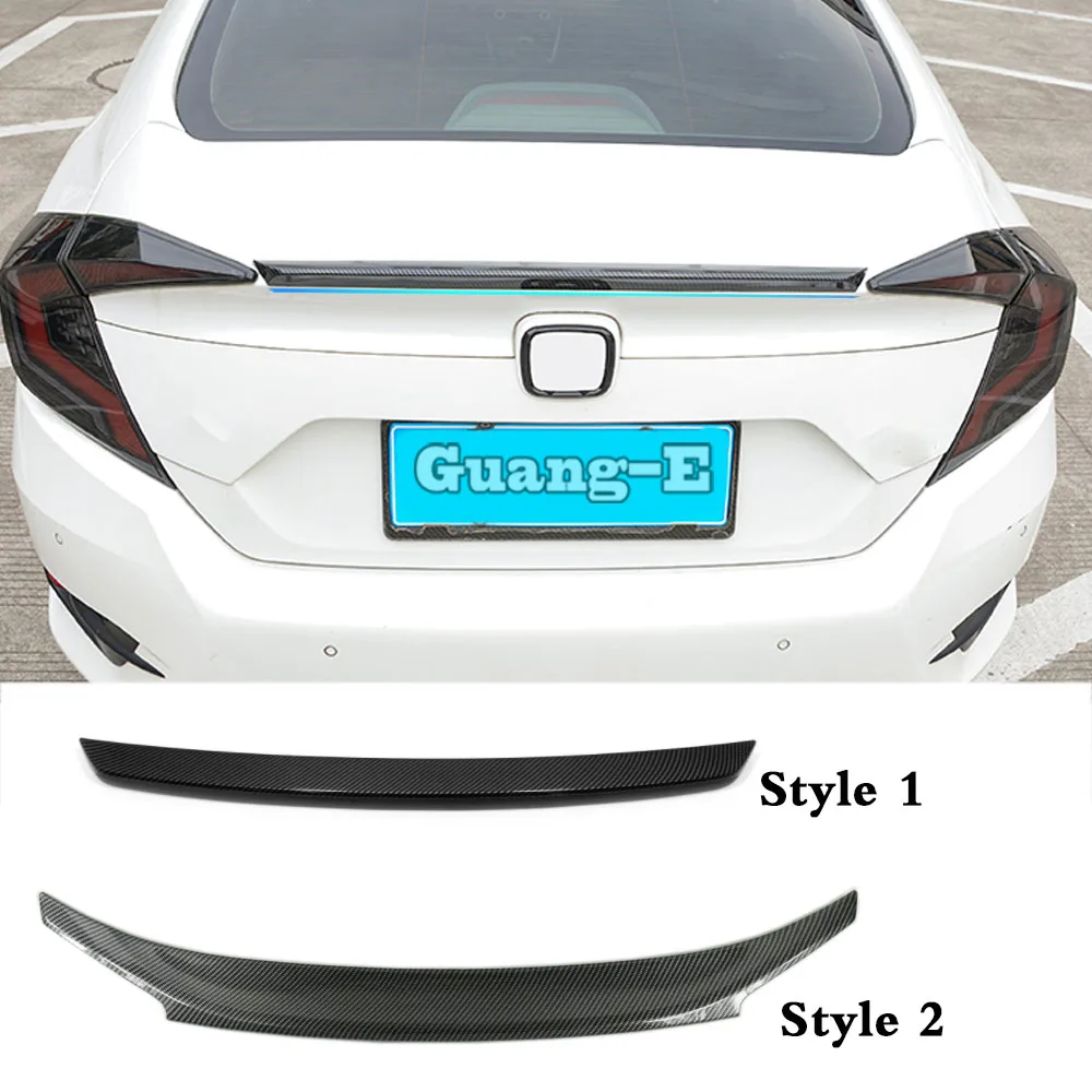 

Аксессуары для автомобилей Honda Civic 10, 2016, 2017, 2018, 2019, 2020, 2021, Внешнее украшение из углеродного волокна