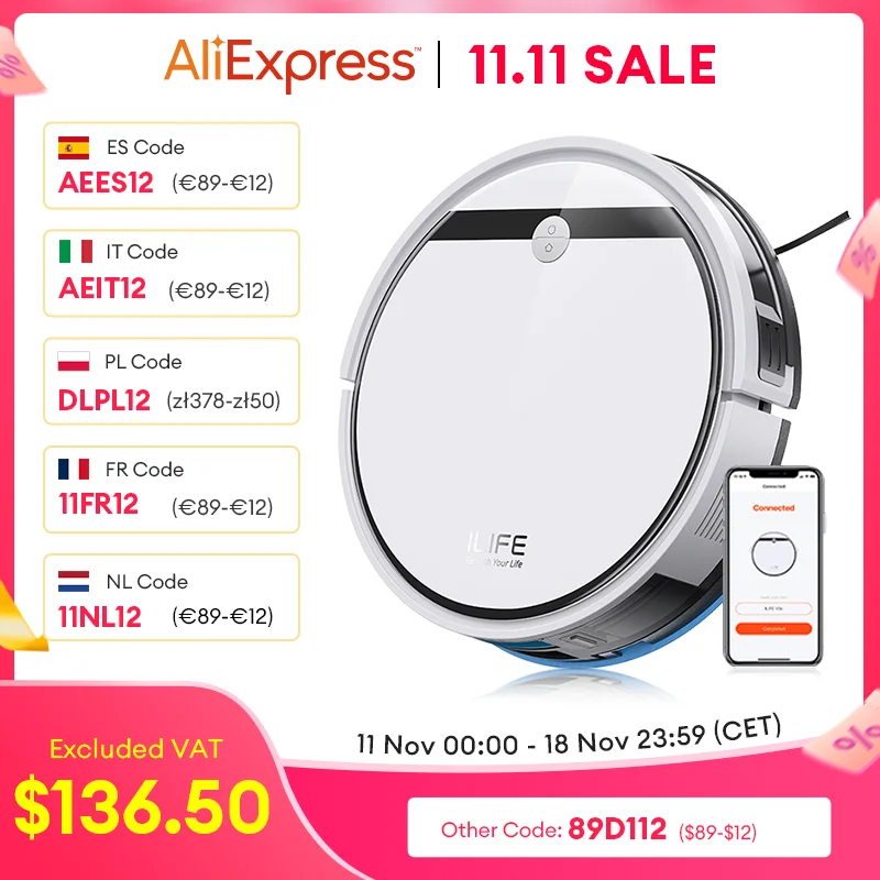 ILIFE V3X Robot Vacuum and Mop