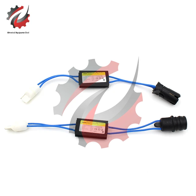 2 Pcs Warning Canceller Decoder Canbus Cable T10 12V OCB Load Resistor Car  LED Decoder Car