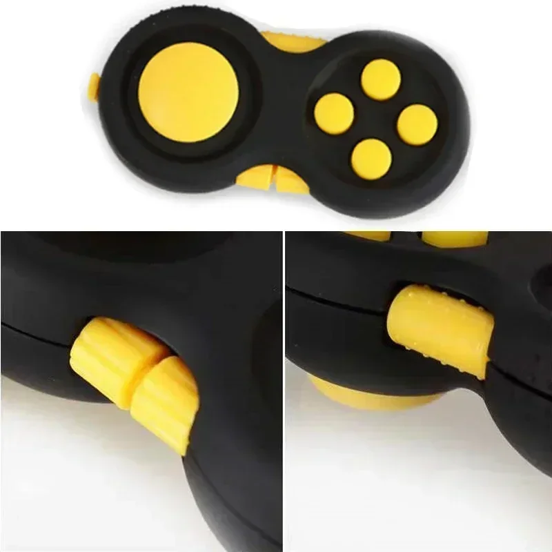 New Premium Quality Fidget Controller Pad Game Focus Toys Smooth ABS Plastic Stress Relief Squeeze Fun Hand Hot Interactive Gift