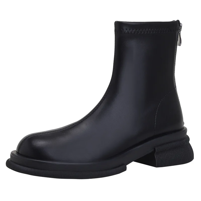 Botas Martin 2022 para mujer, zapatos de piel sintética hasta el tobillo