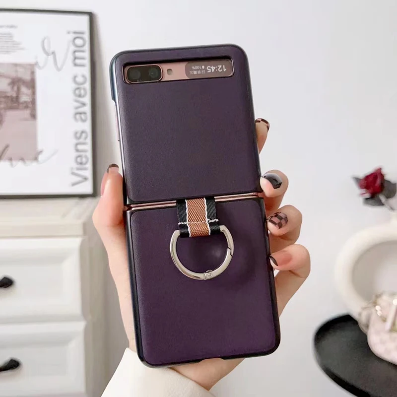 Fashion Skin Solid Color Shockproof Ring Holder Hybrid Case Cover