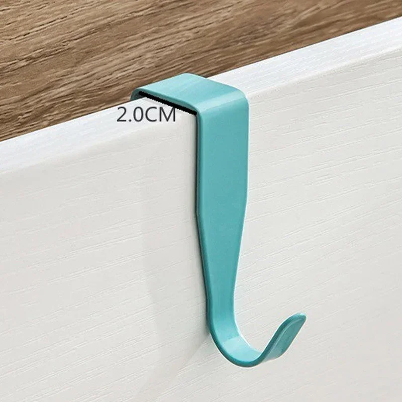 4PCS Cabinet Door Hook Colorful Kitchen Door Rear Hanger Drawer Office Table Key Bag Storage Hook Home Bathroom Accessories