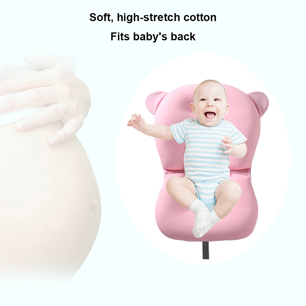 Bath Pillow Newborn Bathtub Pillow Floating Newborn Baby Bath Cushion Seat Anti Slip Provides Comfort and Support for Baby 0-12 Months