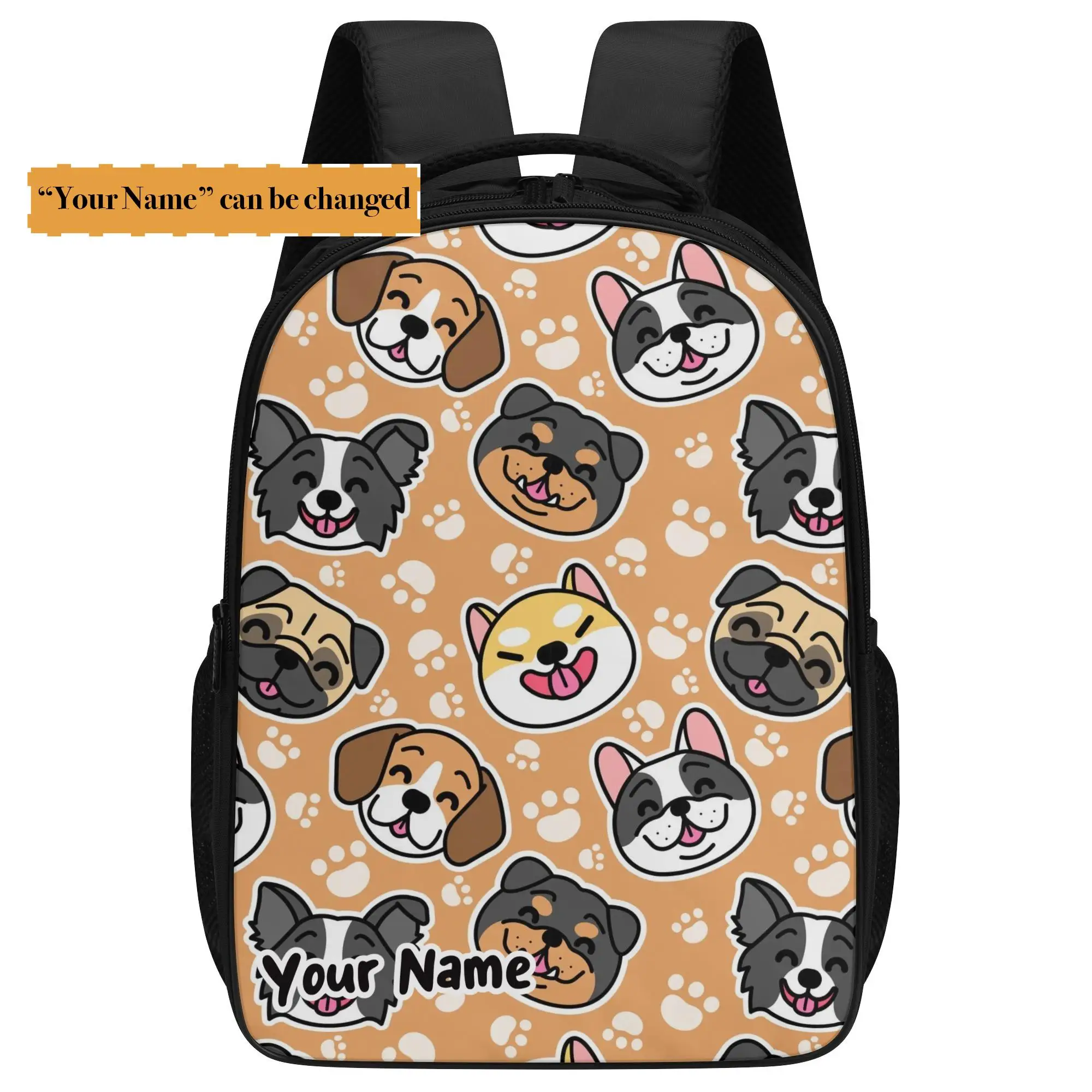 

16-дюймовый школьный рюкзак с изображением милой собаки, школьный рюкзак для учеников
