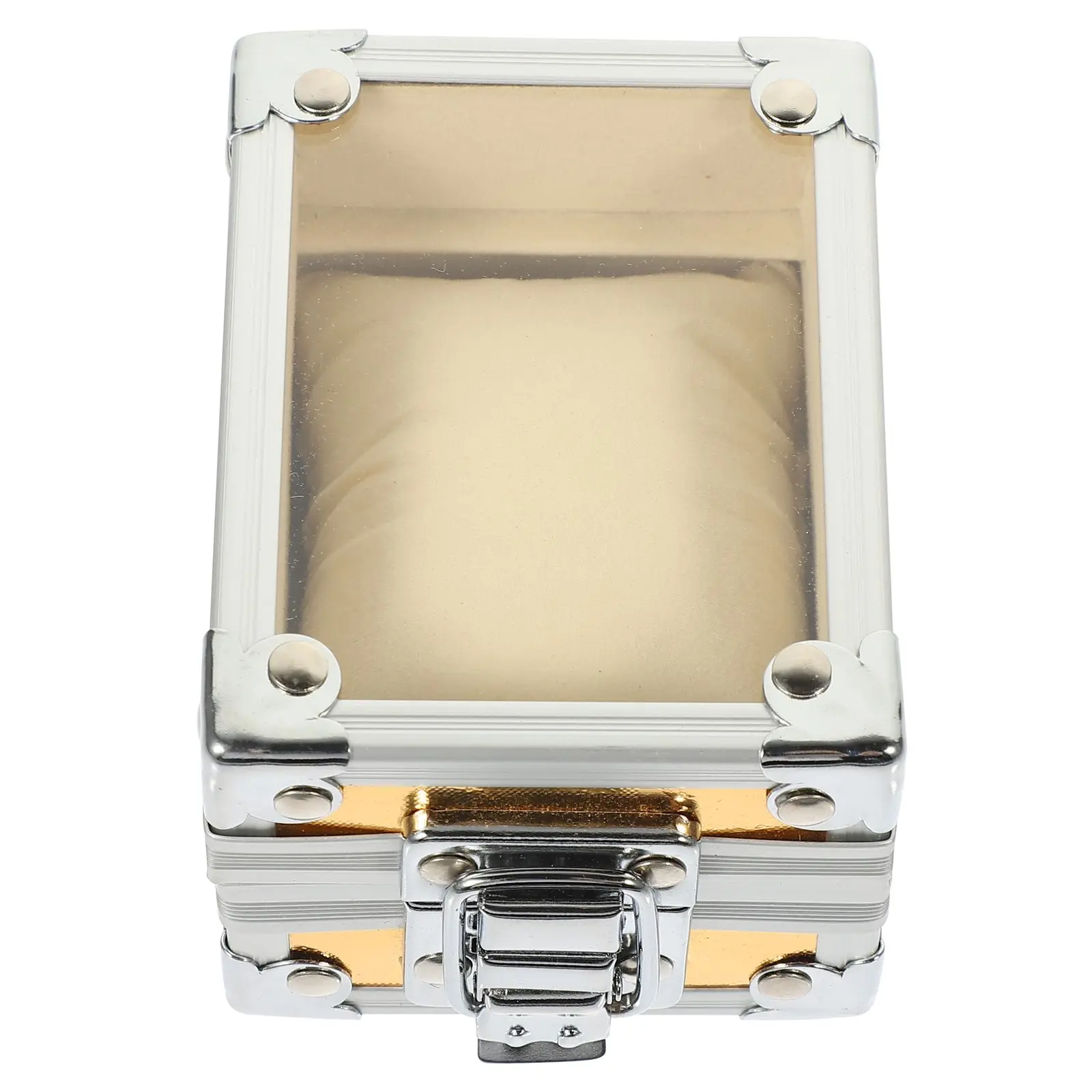 1Pc Watch Boxes Gold White Fashionable Case ganizer Travel Storage Stainless Steel Holder Gifts Box Collectors