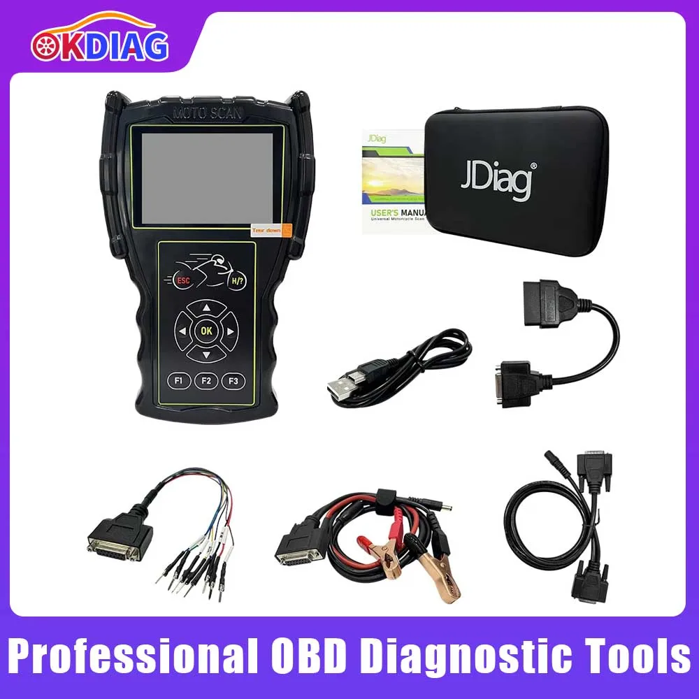 Jdiag M100 Pro Motorcycle Scanner Tool D87 D88 Obd2 Diagnostic Tool