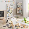Kids Bookshelf, Wall Mount 4-Tier Book Shelf Organizer for Toys and Books, Toy Storage Bookshelf in Bedroom, Living Room 5
